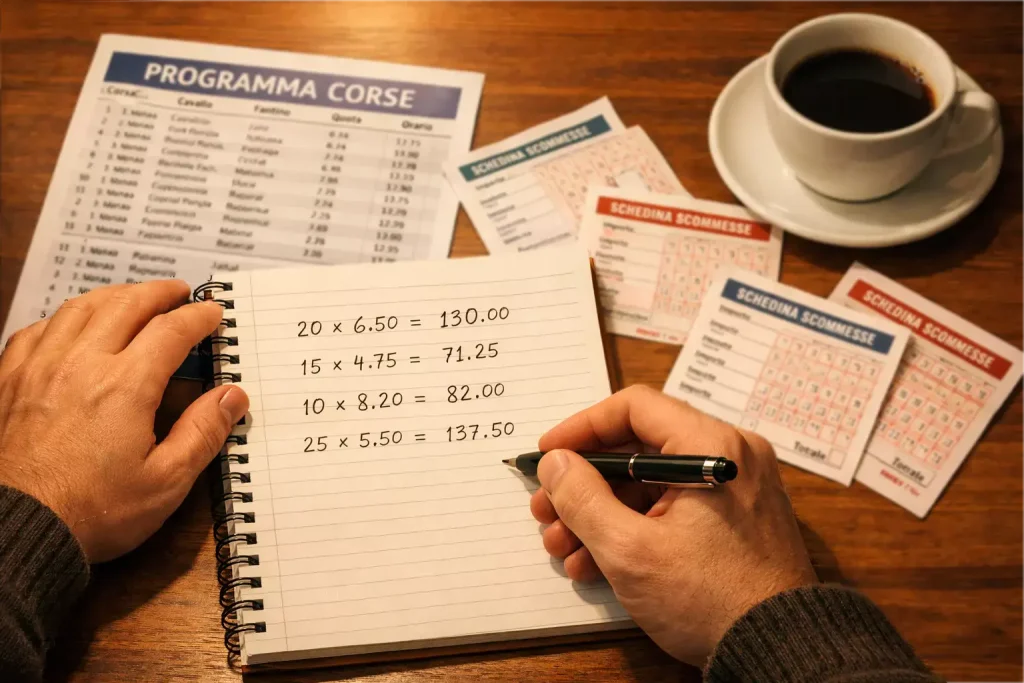 Calcolo vincita scommesse cavalli con esempi pratici